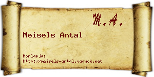 Meisels Antal névjegykártya